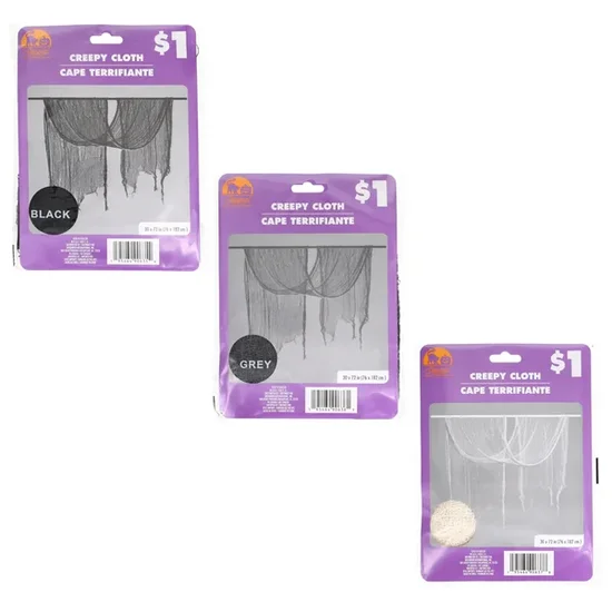 Seasonal Collection Creepy Cloth, Assorted Colors, 1-ct.