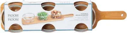 Serving Board And Bowls 4-Piece Set