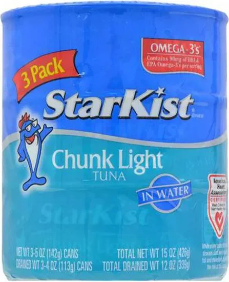 Starkist Chunk Tuna in Water, 5 oz Cans, 3 pk