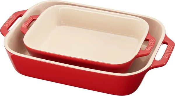 Staub Ceramic 3-Piece Rectangular Baking Dish Set