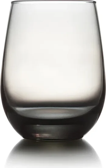 Stemless Smoked Wine Glasses, 20.5 fl.oz.