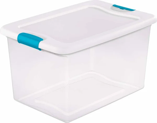 Sterilite Clear Latch Tote, 64 qt