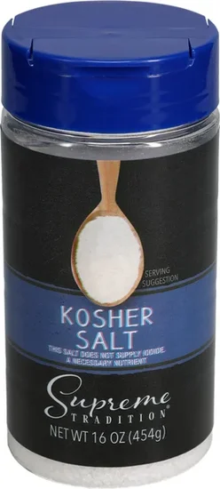 Supreme Tradition Kosher Salt, 16 oz.