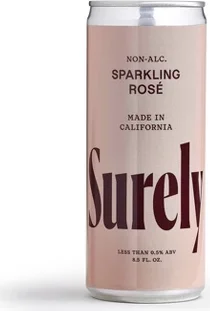 Surely Non-Alcoholic Wine Sparkling Rose - 4pk/8.5 fl oz Cans