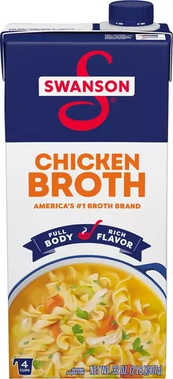 Swanson Chicken Broth, 32 oz Carton