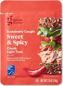 Sweet & Spicy Chunk Light Tuna - 2.6oz - Good & Gather™