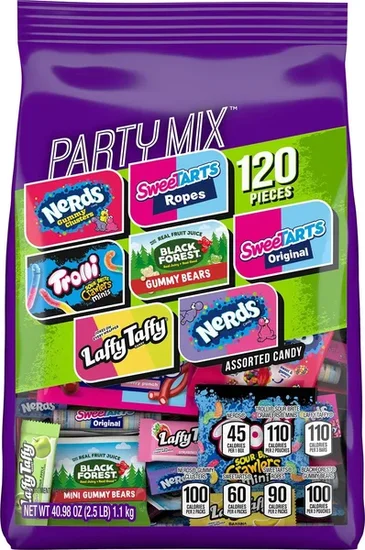 Sweetarts Party Mix Candy, 120 pcs.
