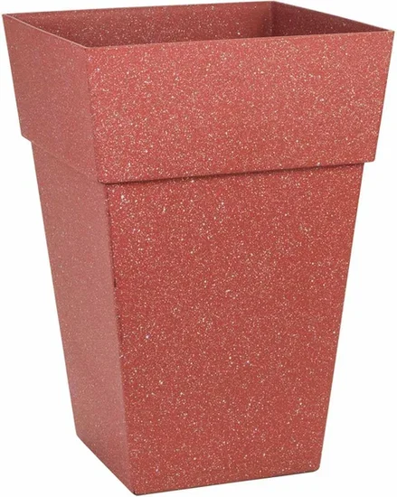 Tall Square Shaped Planter, 12 in - Assorted