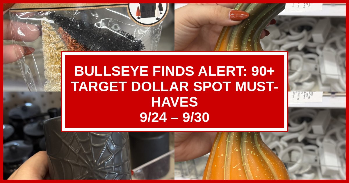 Bullseye Finds Alert: 90+ Target Dollar Spot Must-Haves (9/24 – 9/30)