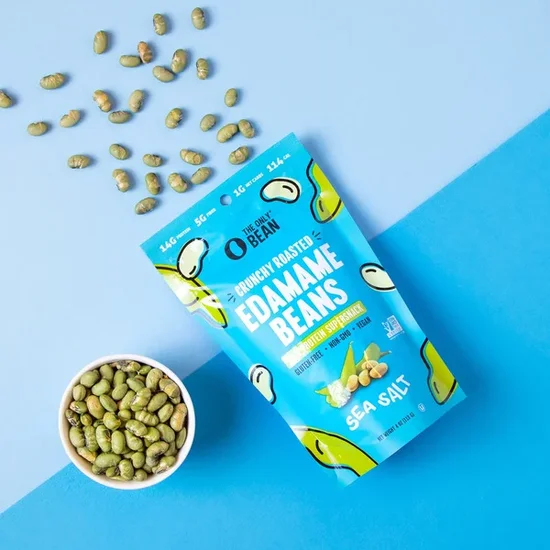 The Only Bean Crunchy Roasted Edamame Beans, Sea Salt