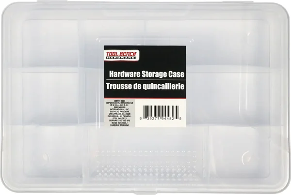 Tool Bench Hardware Storage Cases with Compartments, 9x6 in.