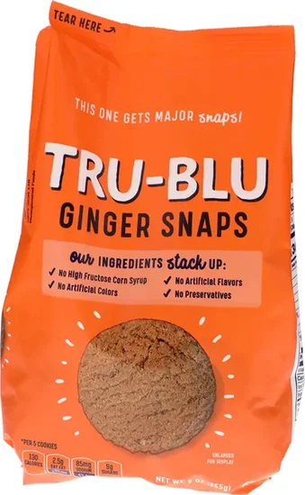 Tru-Blu Ginger Snaps, 9-oz.