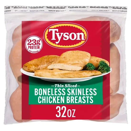 Tyson Boneless Skinless Chicken Breasts, 2 lb. (Frozen)