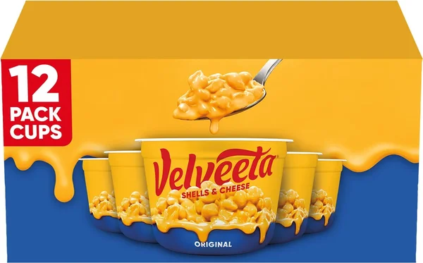 Velveeta Shells and Cheese Original Microwavable Sauce Cups, 2.39 oz., 12 ct.