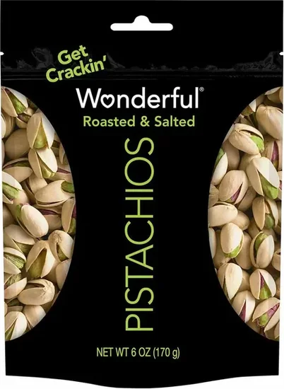 Wonderful Pistachios, Roasted & Salted In-Shell Pistachios, 6 oz