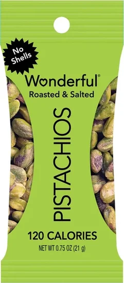 Wonderful Roasted & Salted Pistachios, 0.75 oz. Bags