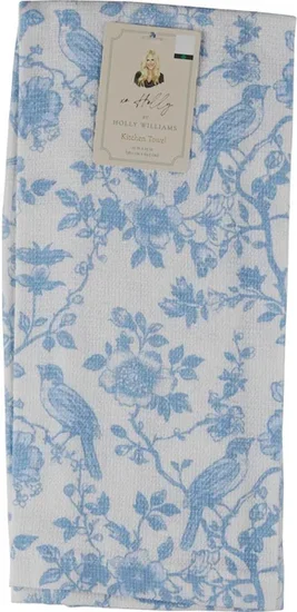xo Holly by Holly Williams Cotton Printed Kitchen Towel (assorted floral/bird patterns)