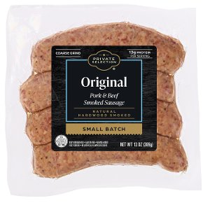 Save $0.65 on Private Selection Smoked Dinner Sausage 13oz. PICKUP OR DELIVERY ONLY