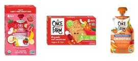 Save $1.50 on one Once Upon a Farm Kid Item