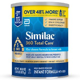 Save $10 on Similac Infant Formula Powder 29.8oz or larger PICKUP OR DELIVERY ONLY