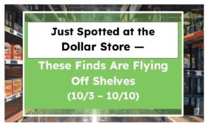 Just Spotted at the Dollar Store — These Finds Are Flying Off Shelves (10/3 – 10/10)
