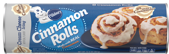 Pillsbury Cinnamon Rolls with Cream Cheese Icing - 8 ct