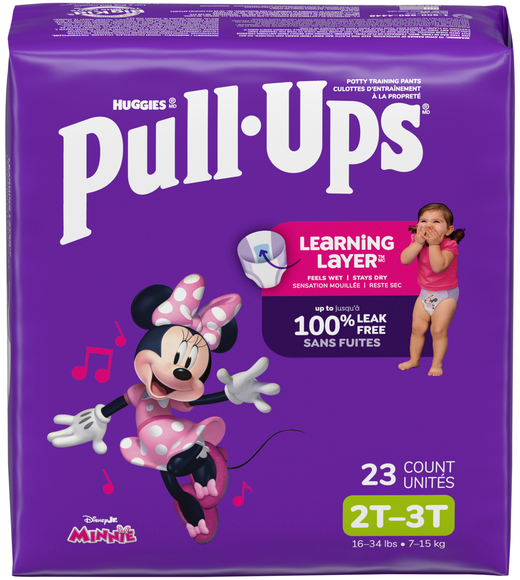 Pull-Ups Minnie Girls 2T-3T Training Pants 16-34 lb