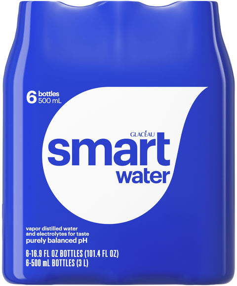 smartwater Vapor Distilled Water - 6 pk