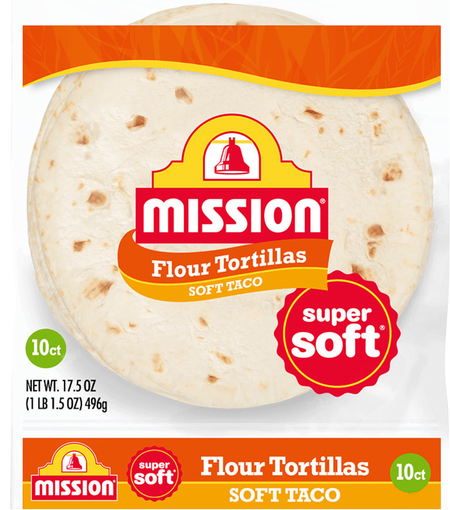 Mission Super Soft Taco Flour Tortillas - 10 ct
