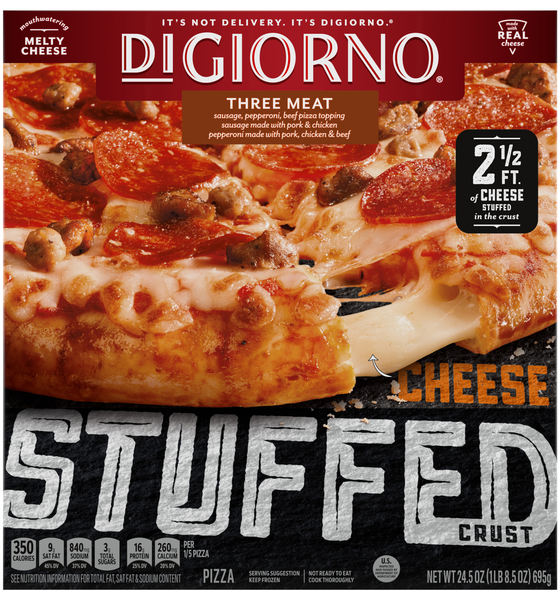 DiGiorno Cheese Stuffed Crust Three Meat Pizza Frozen