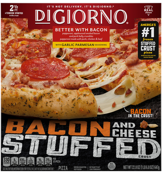 DiGiorno Bacon & Cheese Stuffed Crust Better with Bacon Pizza Frozen