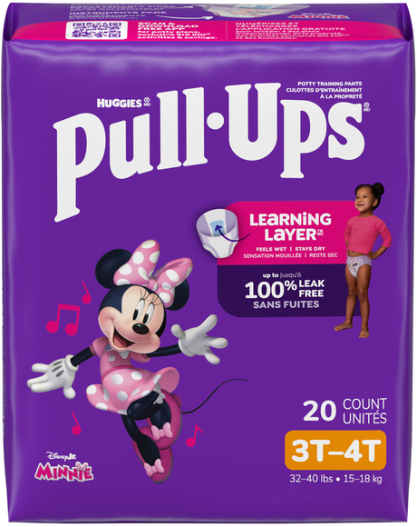 Pull-Ups Girls 3T-4T Training Pants 32-40 lb