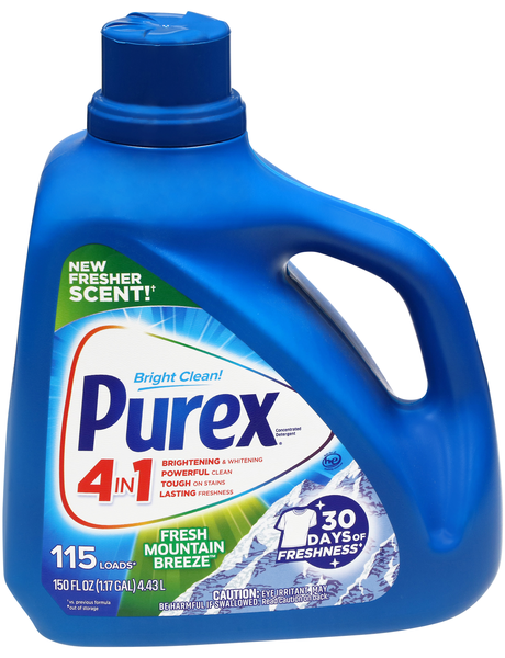 Purex Bright Clean 4-in-1 Mountain Breeze Liquid Laundry Detergent