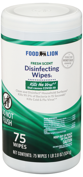 Food Lion Fresh Scent Disinfecting Wipes