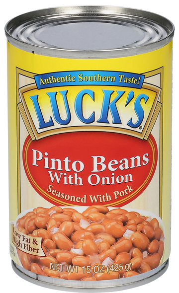 Luck's Pinto Beans with Onion Seasoned with Pork