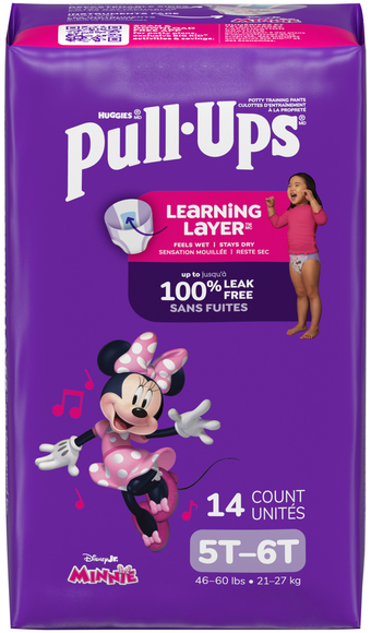 Pull-Ups Minnie Girls 5T-6T Training Pants 46-60 lb