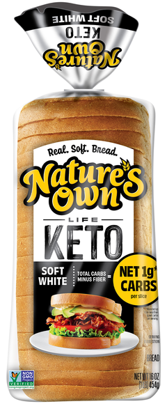 Nature's Own Life Keto Soft White Bread Sliced