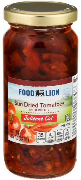 Food Lion Julienne Cut Sun-Dried Tomatoes in Olive Oil