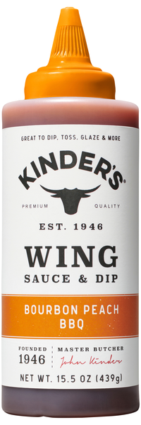 Kinder's Bourbon Peach BBQ Wing Sauce & Dip