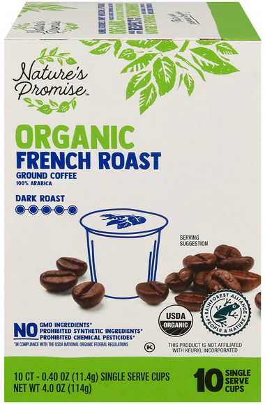 Nature's Promise Organic French Dark Roast Ground Coffee Single Serve Cups