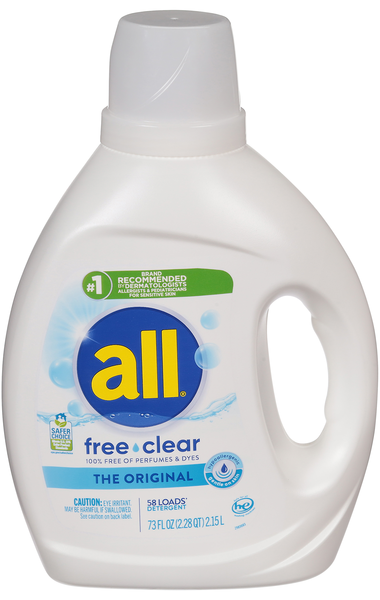 all The Original Free & Clear Liquid Laundry Detergent