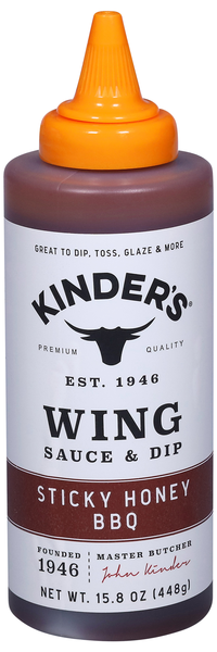 Kinder's Sticky Honey BBQ Wing Sauce & Dip