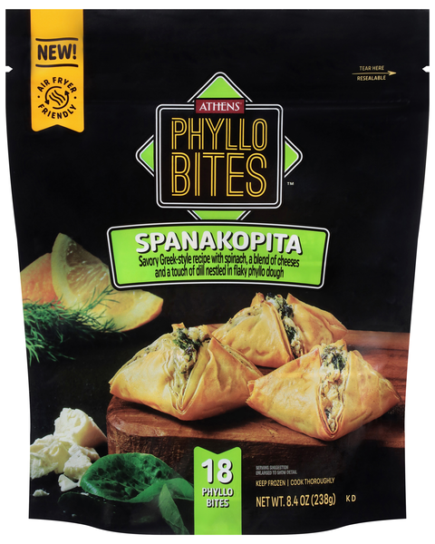 Athens Spanakopita Phyllo Bites - 18 ct Frozen
