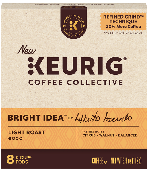 Keurig Coffee Collective Bright Idea Light Roast K-Cup Pods