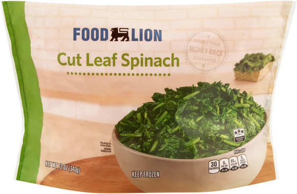 Food Lion Cut Leaf Spinach Frozen