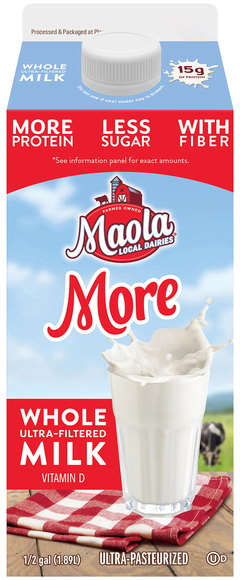 Maola More Vitamin D Ultra-Filtered Whole Milk