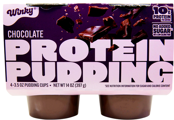 Winky 10g Protein Chocolate Pudding Cups - 4 ct Refrigerated