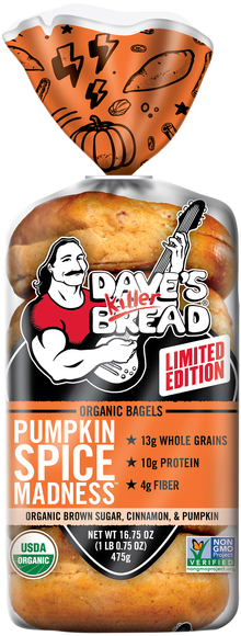 Dave's Killer Bread Organic Pumpkin Spice Madness Bagels - 5 ct