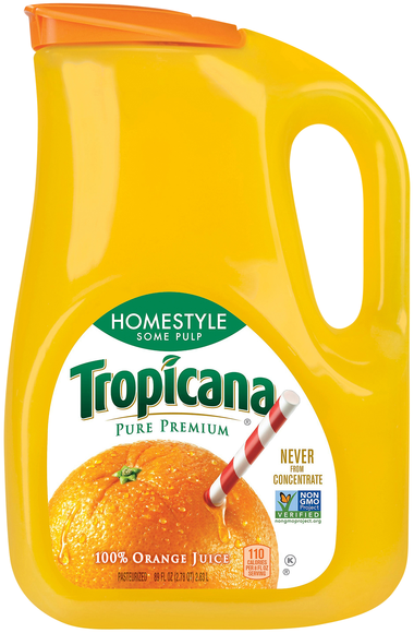Tropicana Pure Premium Homestyle Some Pulp 100% Orange Juice