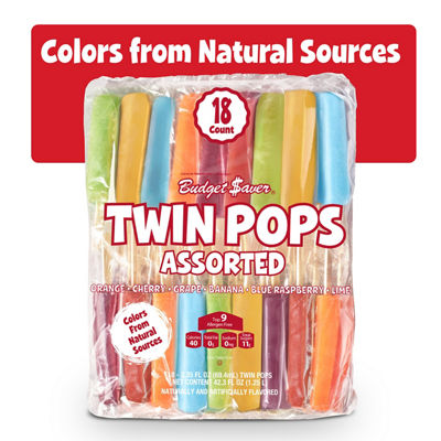 Budget Saver Twin Pops, 18 ct., bogo free